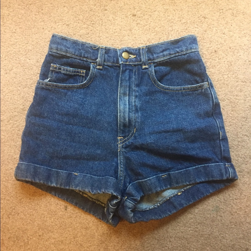 SOLD American Apparel High Waisted Jean Shorts
